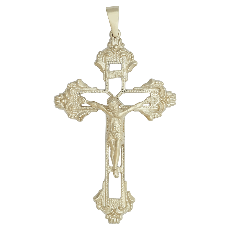 9ct YG Crucifix