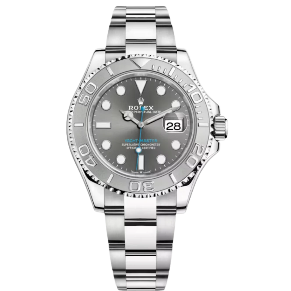 ROLEX YACHTMASTER 126622 40MM RHODIUM DIAL PLATINUM STAINLESS STEEL