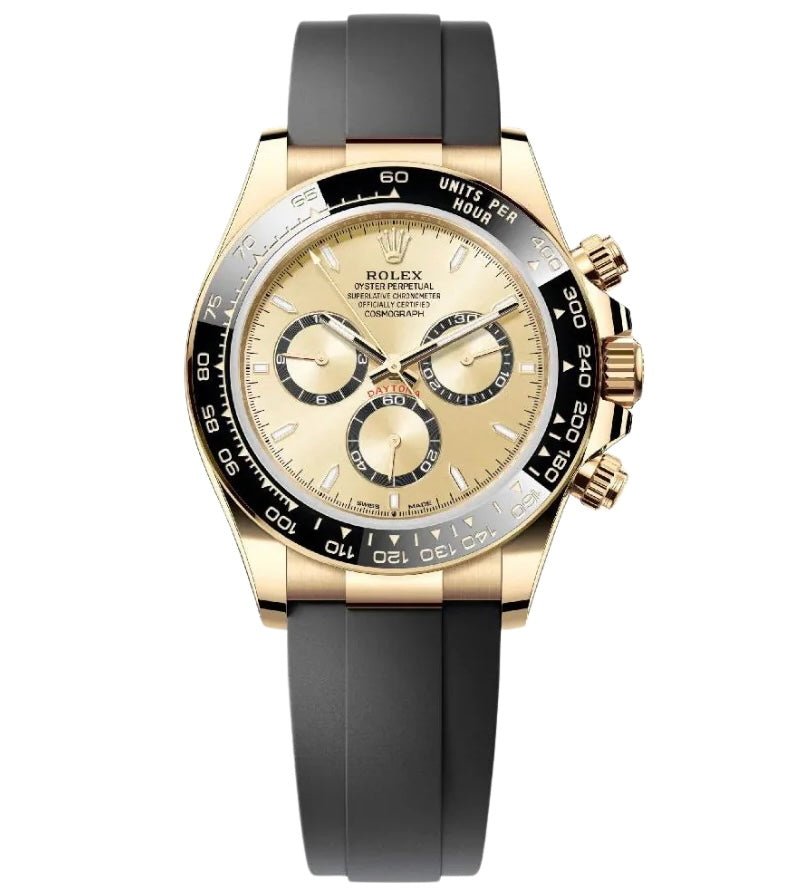 ROLEX DAYTONA CHAMPAGNE DIAL 126518LN 40MM OYSTERFLEX BRACELET YELLOW GOLD