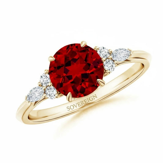 9ct Ruby Engagement Ring