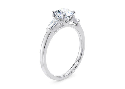 Silver Elegance Lab Diamond Ring