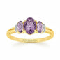 9ct Gold Ring Amethyst