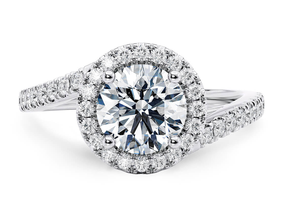 Silver Class Lab Diamond Ring