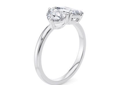 Silver Elegance Lab Diamond Ring