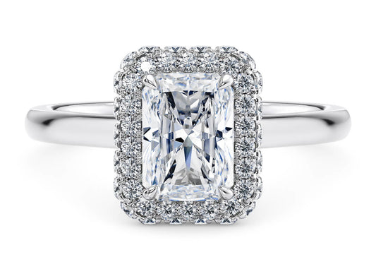 Silver Lab Diamond Ring