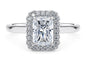 Silver Lab Diamond Ring