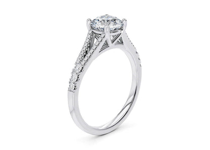 Lab Diamond Ring Silver