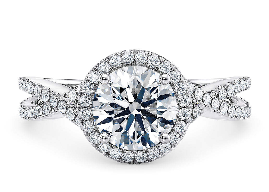 Silver Lab Diamond Set