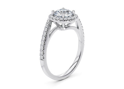 Silver Class Lab Diamond Ring