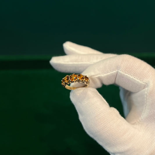 9ct Gold Ring Fire Opal
