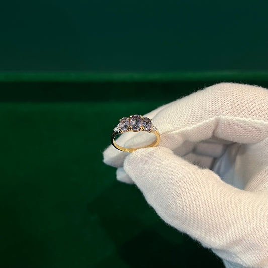 9ct Gold Ring Purple Sapphire