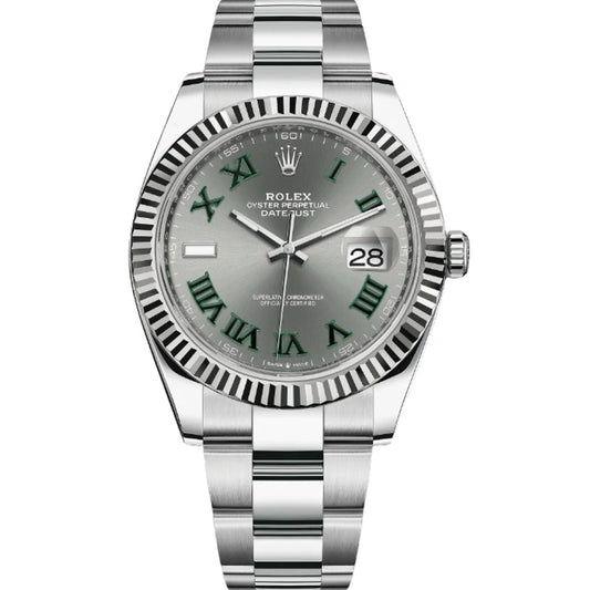 ROLEX DATEJUST 'WIMBLEDON' 41 SLATE 126334 41MM