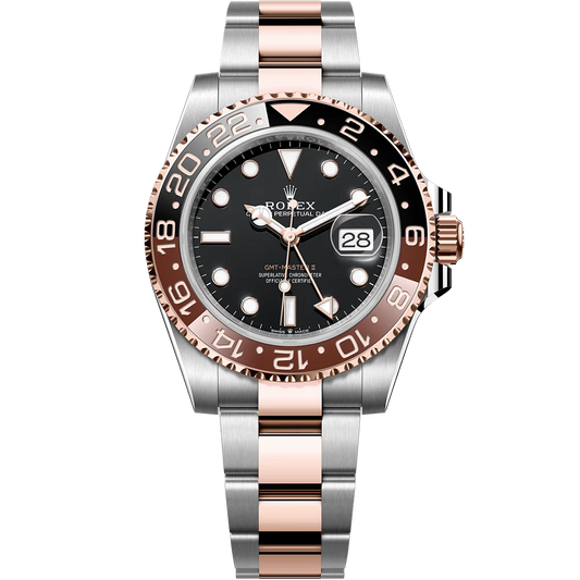 ROLEX GMT-MASTER II 'ROOT BEER BI-METAL' 126711CHNR 40MM ROSE GOLD & STAINLESS STEEL