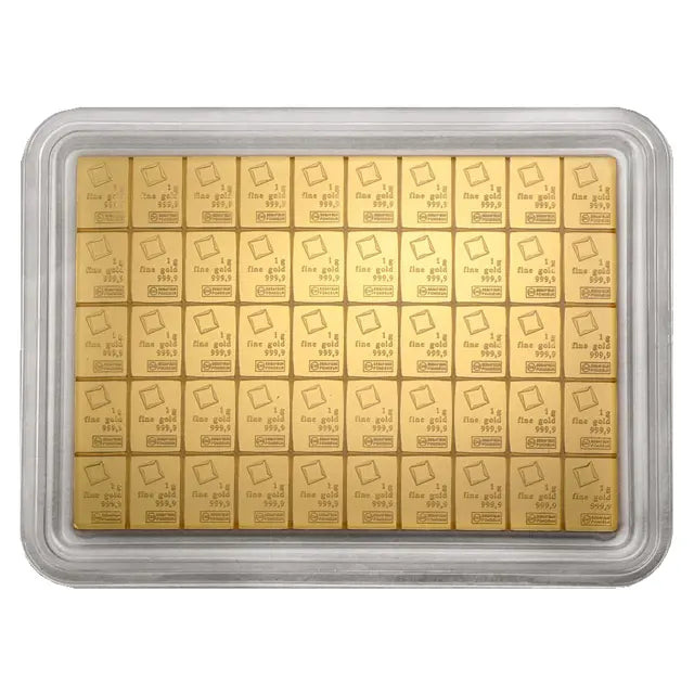 Valcambi 50 x 1g Gold CombiBar