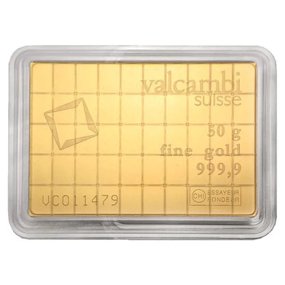 Valcambi 50 x 1g Gold CombiBar