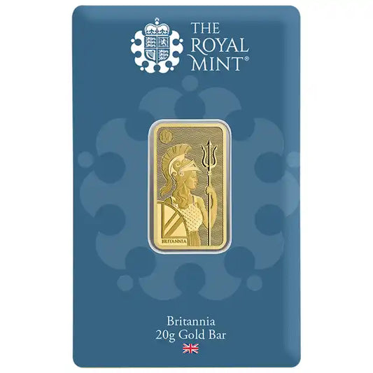 The Royal Mint Britannia 20g Gold Bar