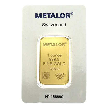 1oz Metalor Gold Bar