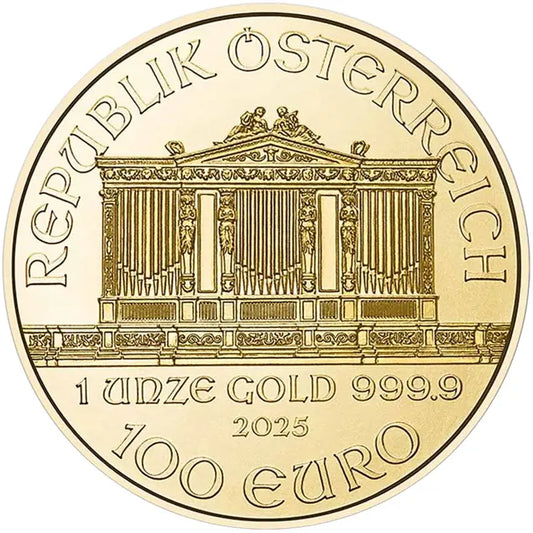 2025 Austrian Philharmonic 1oz Gold Coin