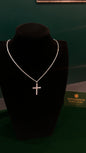 Silver Chain + Cross Pendant