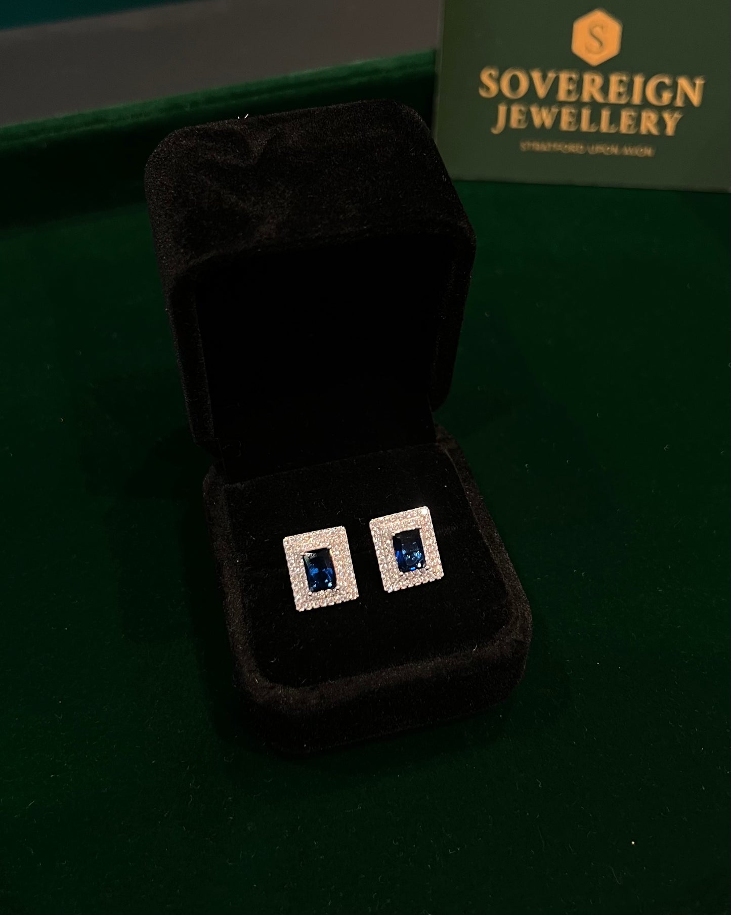 Blue Sapphire Earrings