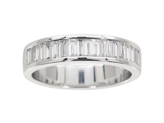 18ct WG Diamond Half Eternity Ring 2.28ct