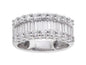 18ct White Gold Diamond Half Eternity Ring 1.27ct