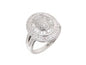 18ct W G Diamond Cluster Ring 1.20ct