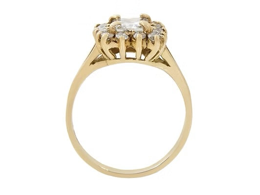 18ct Y G Diamond Ring 1.56ct