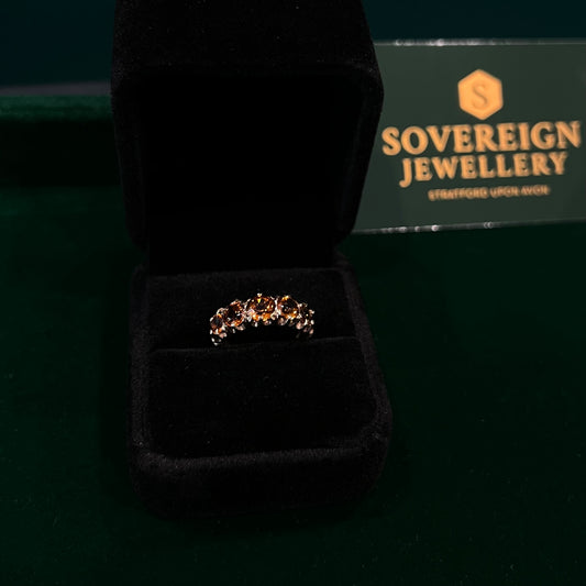9ct YG Fire Opal Ring