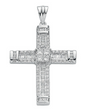 18ct White Gold 1.52ct Brilliant, Princess & Baguette Diamond Cross