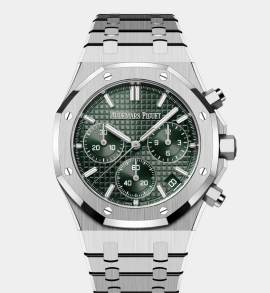 AUDEMARS PIGUET ROYAL OAK CHRONOGRAPH GREEN DIAL 26240ST