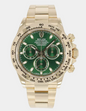 ROLEX DAYTONA GREEN DIAL 116508 40MM YELLOW GOLD JOHN MAYER