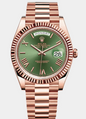ROLEX DAY-DATE PRESIDENTIAL 228235 40MM OLIVE DIAL ROSE GOLD