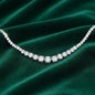 18ct White Gold Graduated 10.00ct Necklace